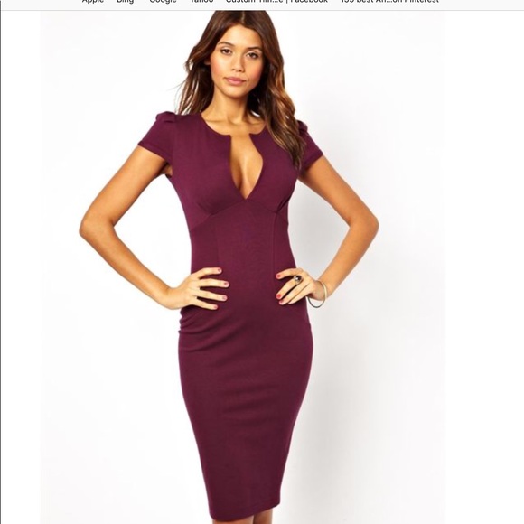 bodycon scuba dress